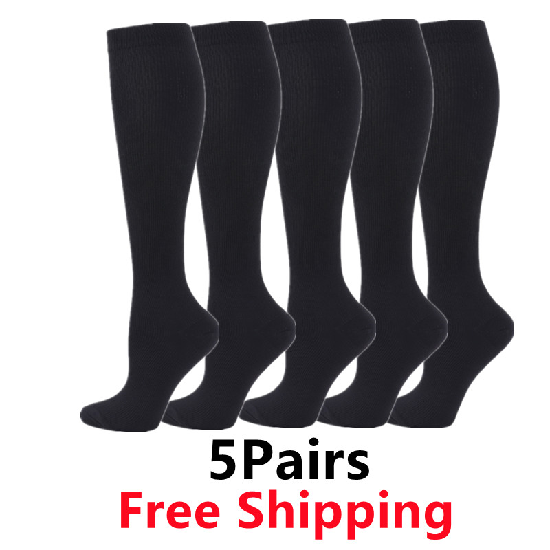 5 Pair/Pack Compression Socks  - مراجعة Compression Sock Medical وسعره