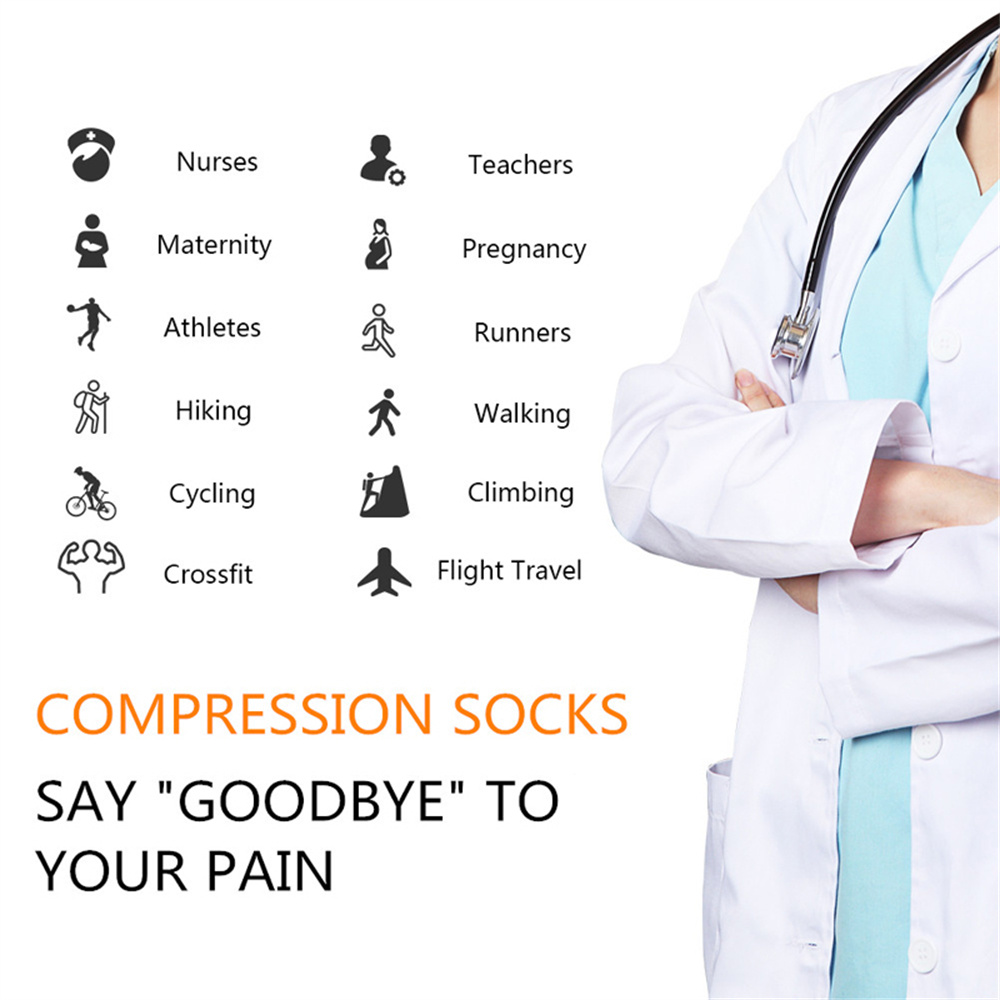 5 Pair/Pack Compression Socks  - مراجعة Compression Sock Medical وسعره