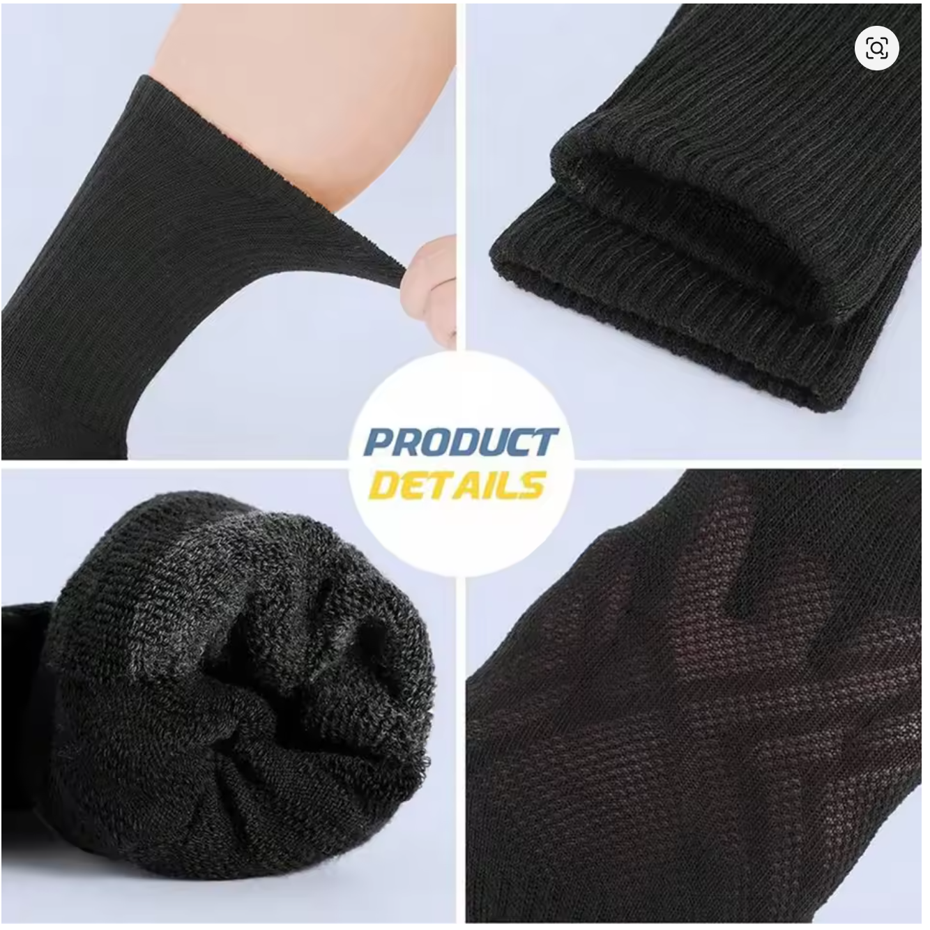 Men's 6 Pairs Pack High Perfor - مراجعة Cotton Crew Sock Pack وسعره