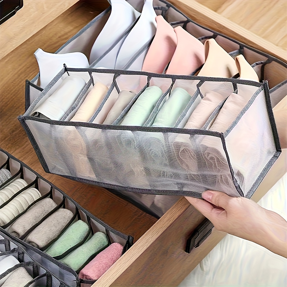 7 Grids Underwear Drawer Organ - مراجعة Sock Organizer Tray وسعره