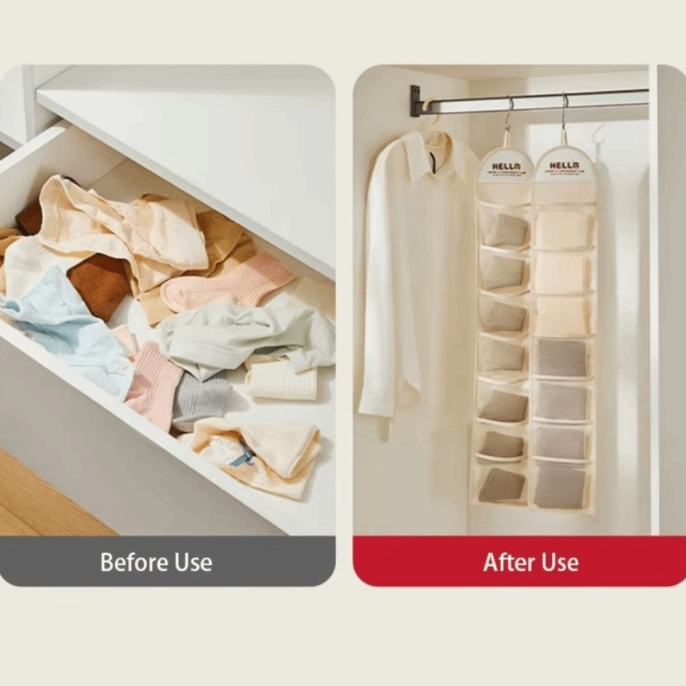 Home Organizer Behind Door Han - مراجعة Sock Organizer Tray وسعره