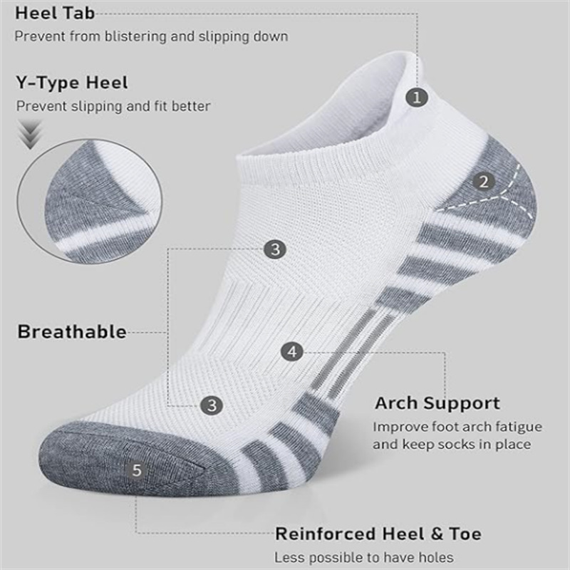 Unisex Cushioned Breathable An - مراجعة Ankle Sock Low Cut وسعره