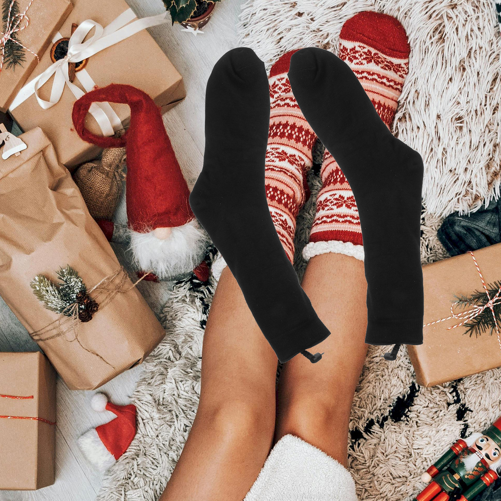 1Pair Electric Heated Socks Do - مراجعة Thermal Sock Winter وسعره