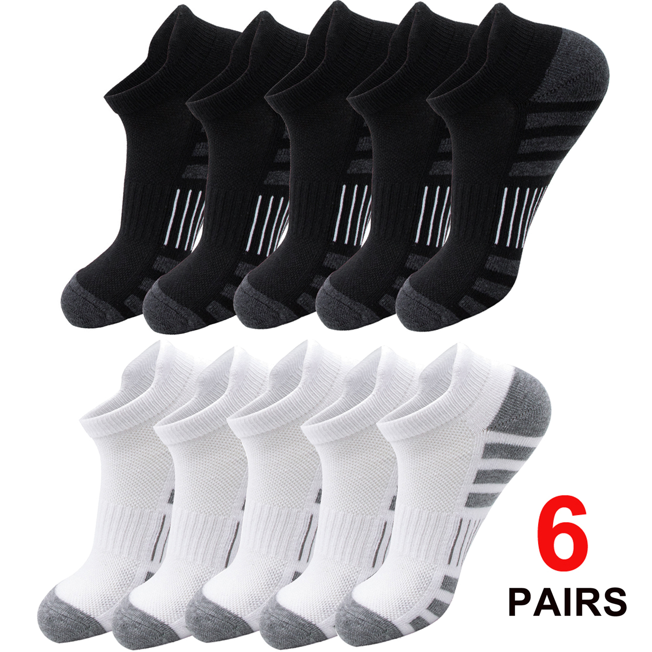 6/24 Pairs Cushioned Breathabl - مراجعة No Show Sock Women وسعره