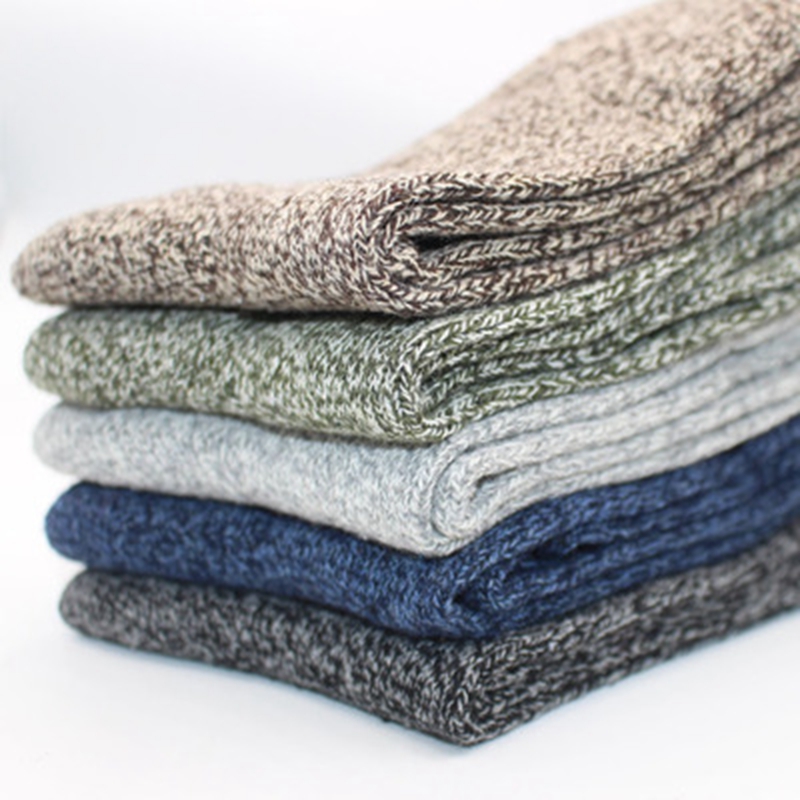 5 Pairs 1 Lot Men's Winter War - مراجعة Cotton Crew Sock Pack وسعره
