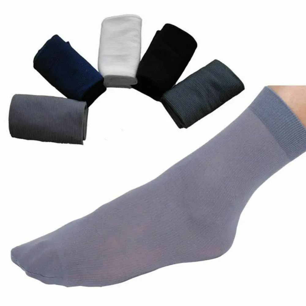 10pairs New Breathable Men Ice - مراجعة Silk Sock Bamboo وسعره