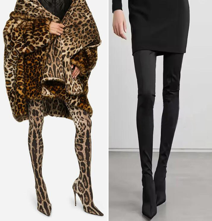 Sexy Leopard Over-the-Knee Str - مراجعة Knee High Sock Women وسعره
