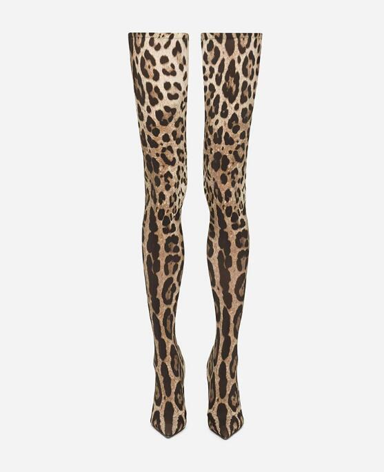 Sexy Leopard Over-the-Knee Str - مراجعة Knee High Sock Women وسعره