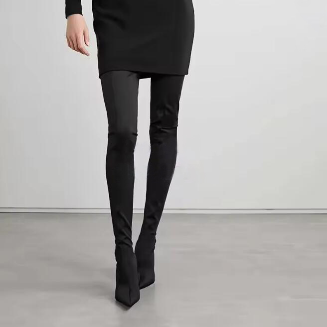 Sexy Leopard Over-the-Knee Str - مراجعة Knee High Sock Women وسعره