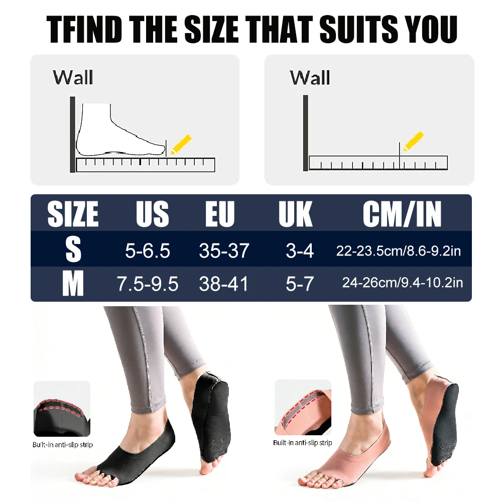 1Pair Toeless Yoga Socks for W - مراجعة Grip Sock Yoga وسعره