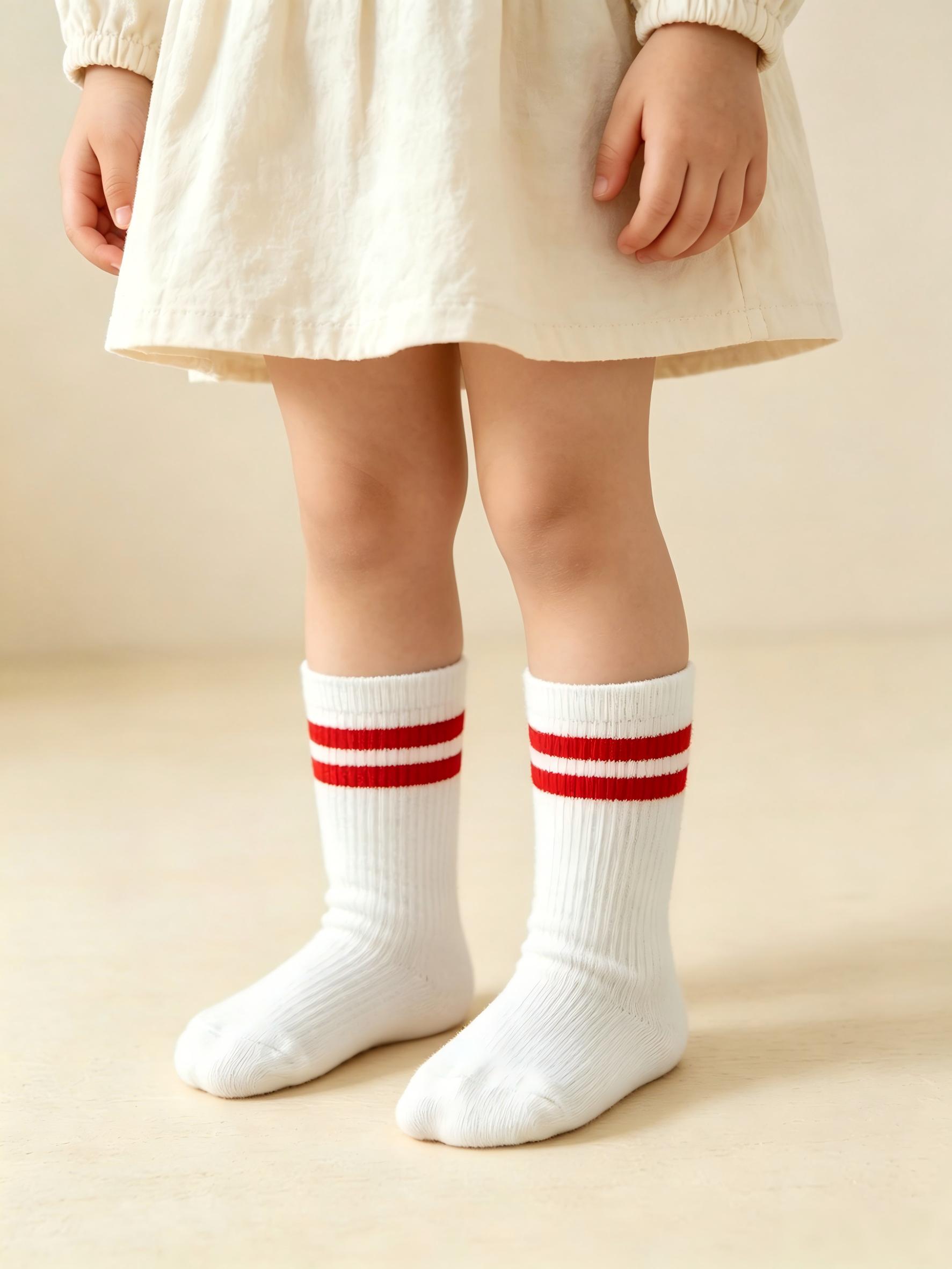 4-Pack Baby Toddler Striped Cr - مراجعة Cotton Crew Sock Pack وسعره