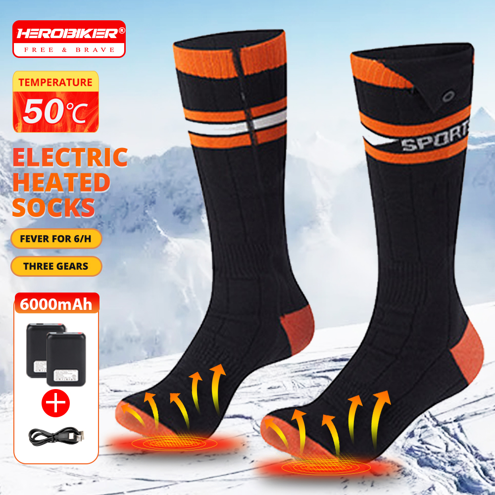 Heating Socks 6000mah Battery  - مراجعة Thermal Sock Winter وسعره