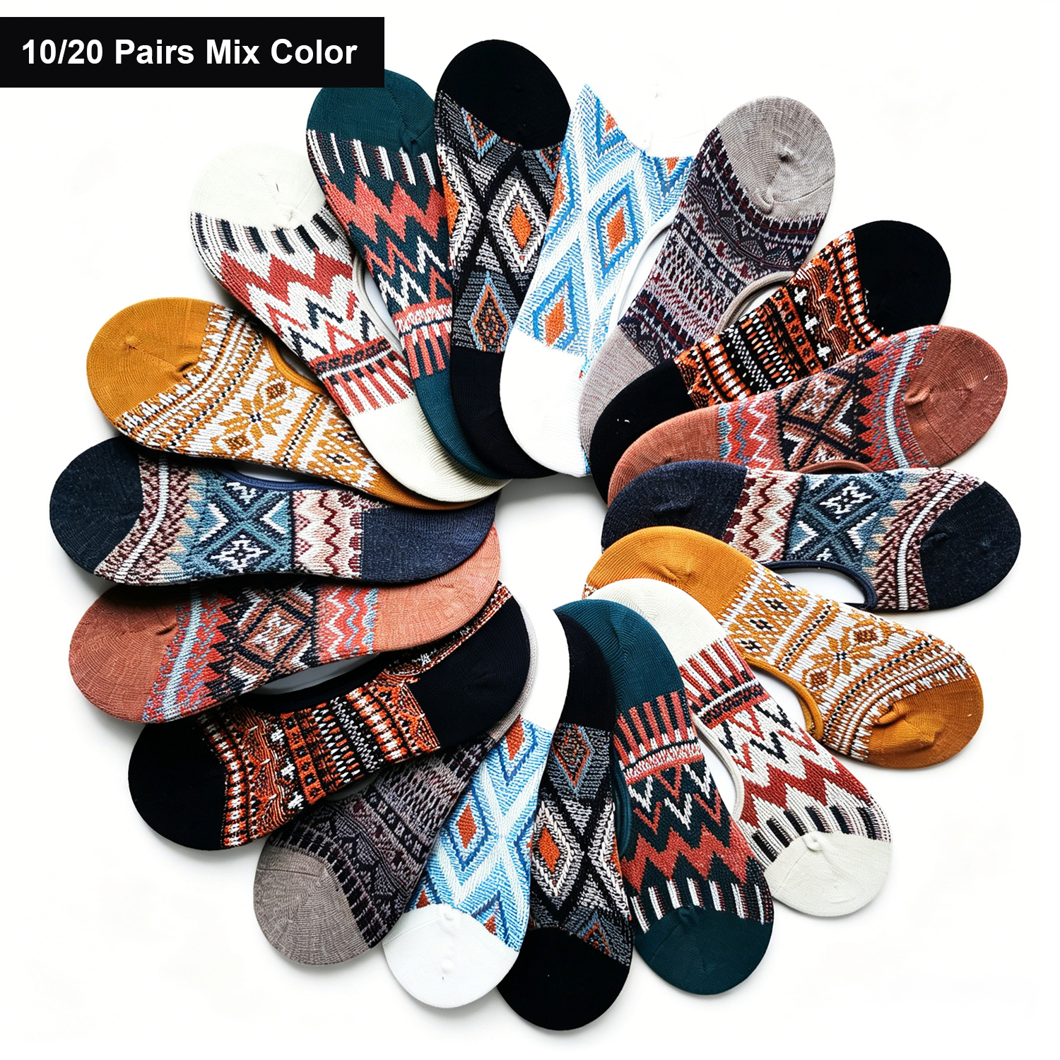 10/20 Pairs No Show Socks Men  - مراجعة No Show Sock Women وسعره