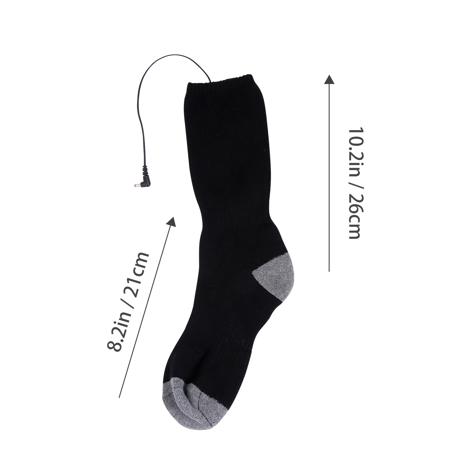 1Set USB Rechargeable Heated S - مراجعة Thermal Sock Winter وسعره