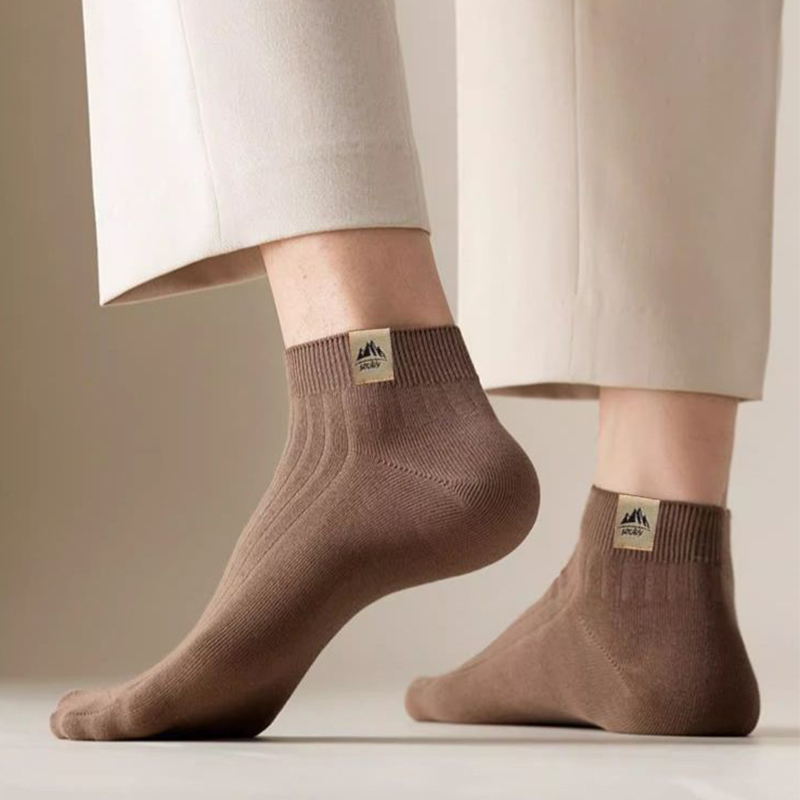 5Pairs Men's Simple Crew Socks - مراجعة Ankle Sock Low Cut وسعره